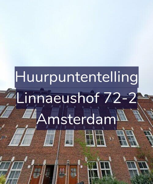 Foto gevel Huurpuntentelling voor Linnaeushof 72-2, Amsterdam