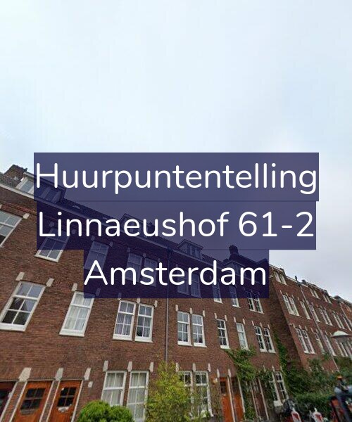 Foto gevel Huurpuntentelling voor Linnaeushof 61-2, Amsterdam