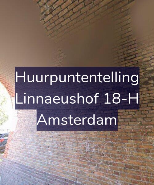 Foto gevel Huurpuntentelling voor Linnaeushof 18-H, Amsterdam