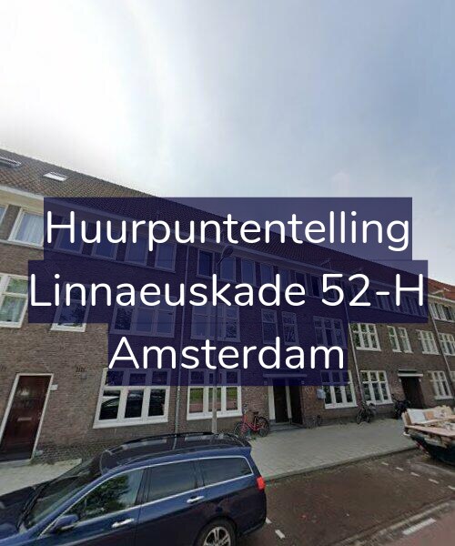 Foto gevel Huurpuntentelling voor Linnaeuskade 52-H, Amsterdam
