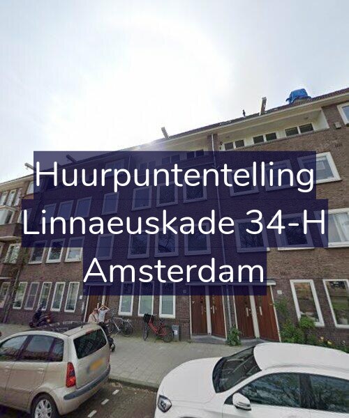 Foto gevel Huurpuntentelling voor Linnaeuskade 34-H, Amsterdam