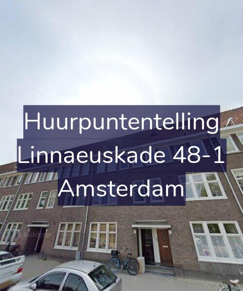Foto gevel Huurpuntentelling voor Linnaeuskade 48-1, Amsterdam