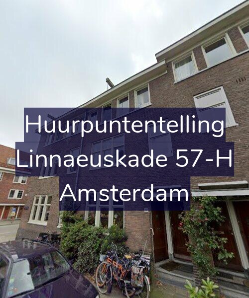 Foto gevel Huurpuntentelling voor Linnaeuskade 57-H, Amsterdam
