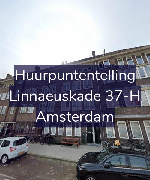 Foto gevel Huurpuntentelling voor Linnaeuskade 37-H, Amsterdam