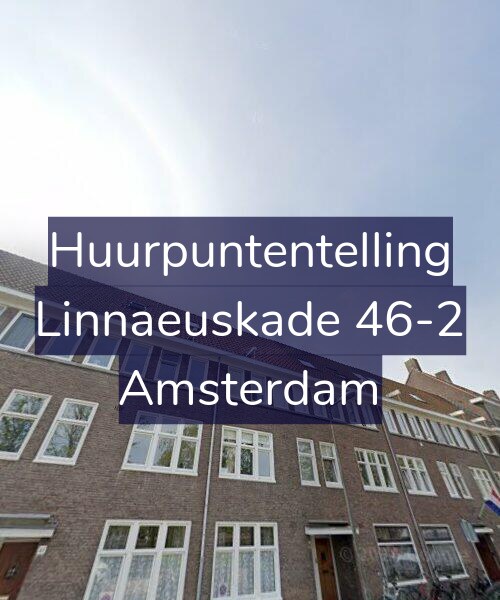 Foto gevel Huurpuntentelling voor Linnaeuskade 46-2, Amsterdam