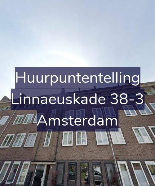 Foto gevel Huurpuntentelling voor Linnaeuskade 38-3, Amsterdam