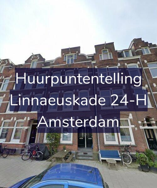 Foto gevel Huurpuntentelling voor Linnaeuskade 24-H, Amsterdam