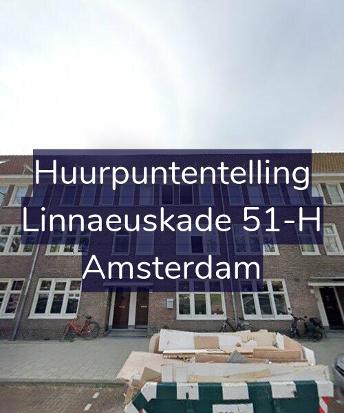 Foto gevel Huurpuntentelling voor Linnaeuskade 51-H, Amsterdam