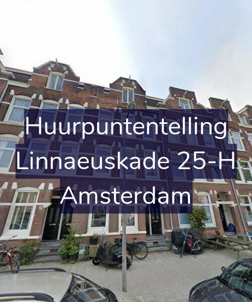 Foto gevel Huurpuntentelling voor Linnaeuskade 25-H, Amsterdam