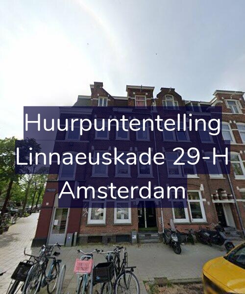 Foto gevel Huurpuntentelling voor Linnaeuskade 29-H, Amsterdam