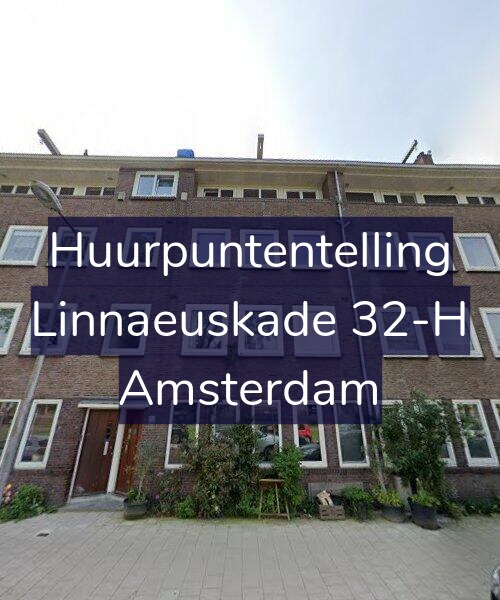 Foto gevel Huurpuntentelling voor Linnaeuskade 32-H, Amsterdam