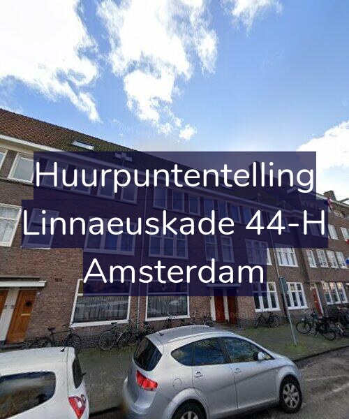 Foto gevel Huurpuntentelling voor Linnaeuskade 44-H, Amsterdam