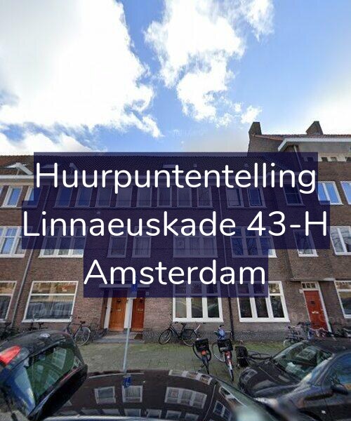 Foto gevel Huurpuntentelling voor Linnaeuskade 43-H, Amsterdam