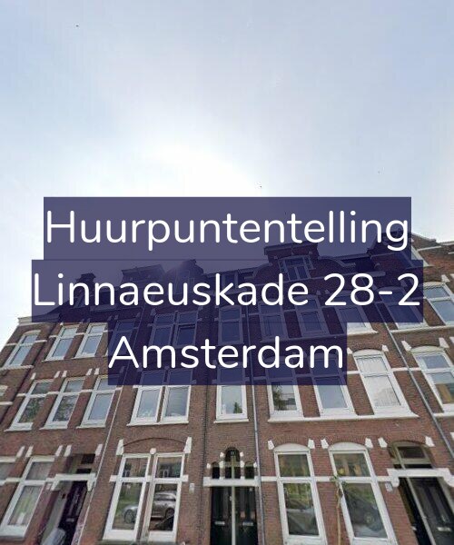 Foto gevel Huurpuntentelling voor Linnaeuskade 28-2, Amsterdam