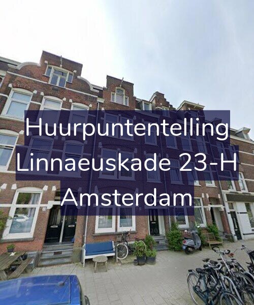 Foto gevel Huurpuntentelling voor Linnaeuskade 23-H, Amsterdam