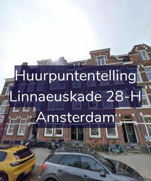 Foto gevel Huurpuntentelling voor Linnaeuskade 28-H, Amsterdam