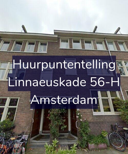 Foto gevel Huurpuntentelling voor Linnaeuskade 56-H, Amsterdam