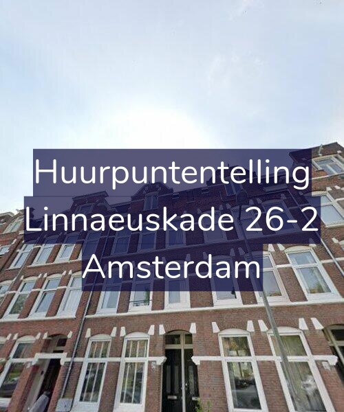 Foto gevel Huurpuntentelling voor Linnaeuskade 26-2, Amsterdam