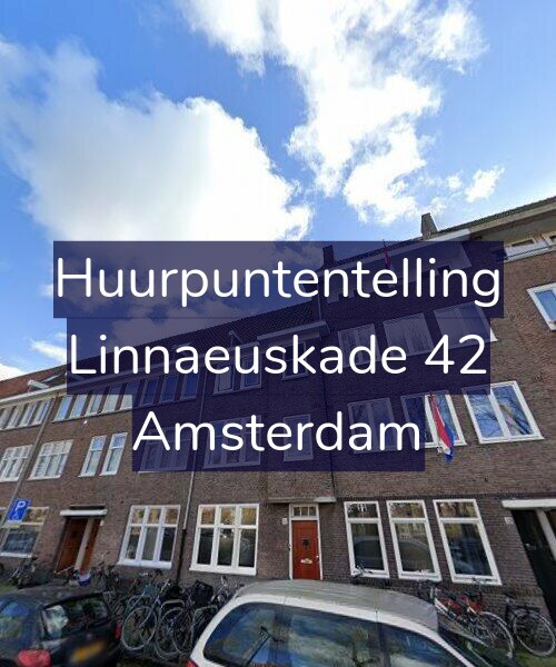 Foto gevel Huurpuntentelling voor Linnaeuskade 42, Amsterdam