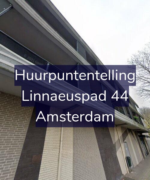 Foto gevel Huurpuntentelling voor Linnaeuspad 44, Amsterdam