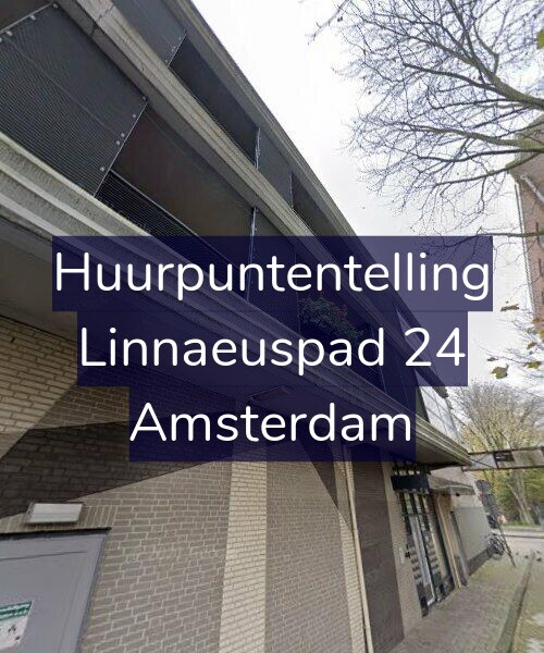 Foto gevel Huurpuntentelling voor Linnaeuspad 24, Amsterdam