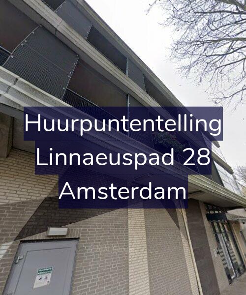 Foto gevel Huurpuntentelling voor Linnaeuspad 28, Amsterdam