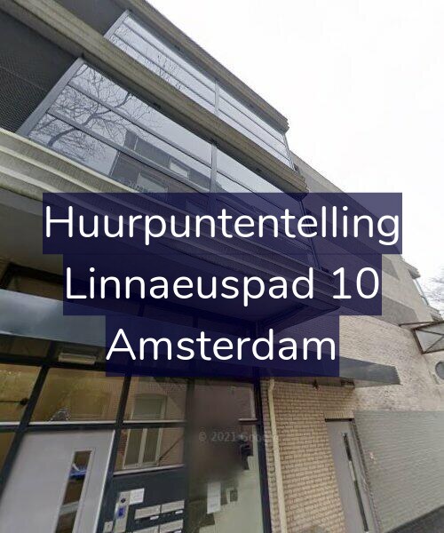 Foto gevel Huurpuntentelling voor Linnaeuspad 10, Amsterdam
