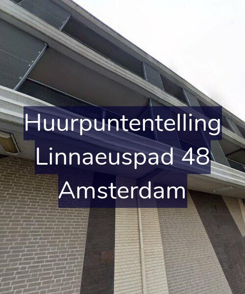 Foto gevel Huurpuntentelling voor Linnaeuspad 48, Amsterdam