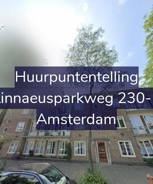 Foto gevel Huurpuntentelling voor Linnaeusparkweg 230-1, Amsterdam