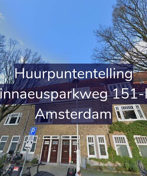 Foto gevel Huurpuntentelling voor Linnaeusparkweg 151-H, Amsterdam