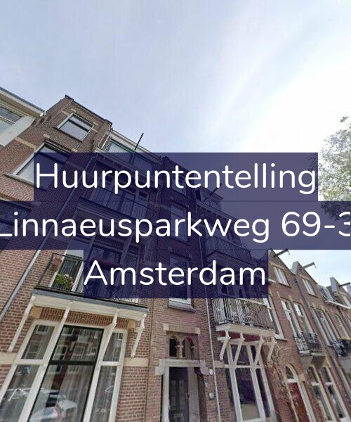 Foto gevel Huurpuntentelling voor Linnaeusparkweg 69-3, Amsterdam