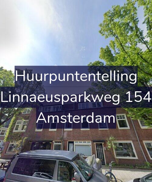 Foto gevel Huurpuntentelling voor Linnaeusparkweg 154, Amsterdam