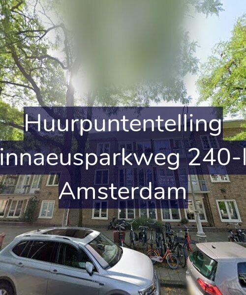 Foto gevel Huurpuntentelling voor Linnaeusparkweg 240-H, Amsterdam