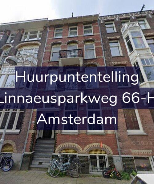 Foto gevel Huurpuntentelling voor Linnaeusparkweg 66-H, Amsterdam