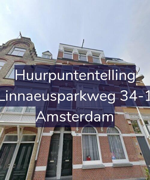 Foto gevel Huurpuntentelling voor Linnaeusparkweg 34-1, Amsterdam