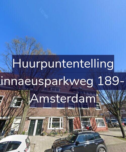Foto gevel Huurpuntentelling voor Linnaeusparkweg 189-1, Amsterdam