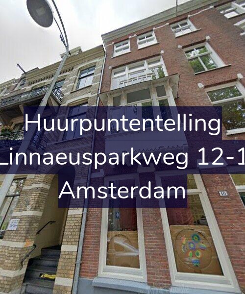 Foto gevel Huurpuntentelling voor Linnaeusparkweg 12-1, Amsterdam