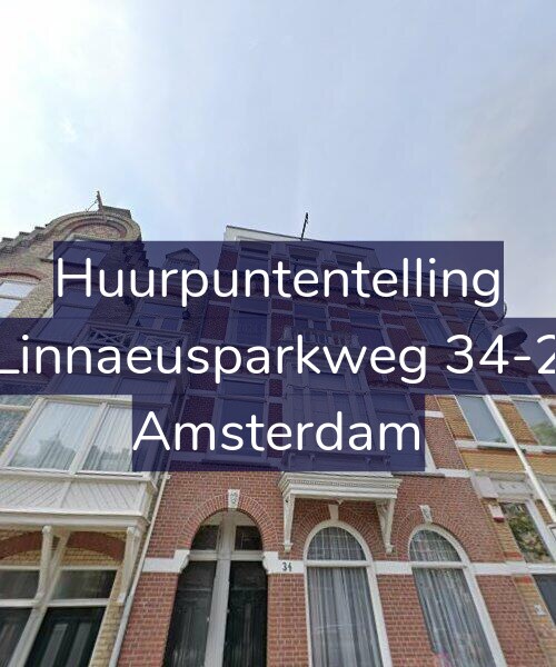 Foto gevel Huurpuntentelling voor Linnaeusparkweg 34-2, Amsterdam