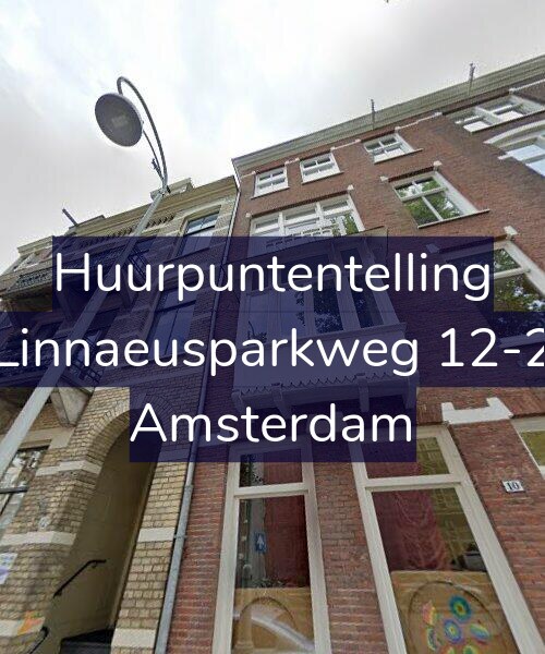 Foto gevel Huurpuntentelling voor Linnaeusparkweg 12-2, Amsterdam