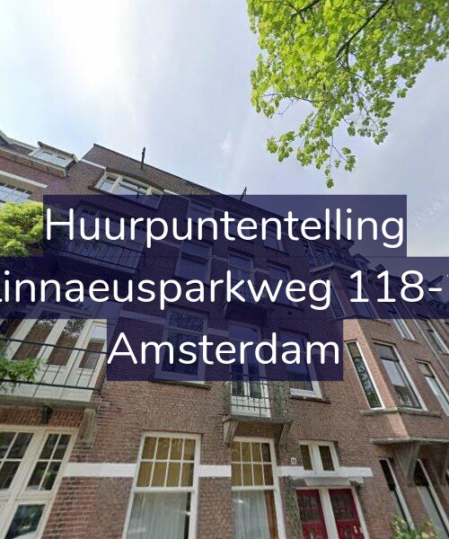 Foto gevel Huurpuntentelling voor Linnaeusparkweg 118-2, Amsterdam