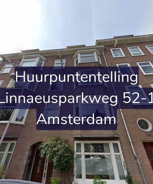 Foto gevel Huurpuntentelling voor Linnaeusparkweg 52-1, Amsterdam