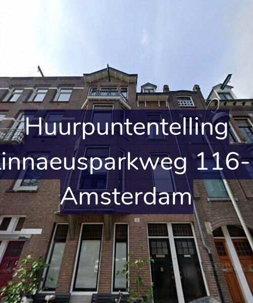Foto gevel Huurpuntentelling voor Linnaeusparkweg 116-1, Amsterdam