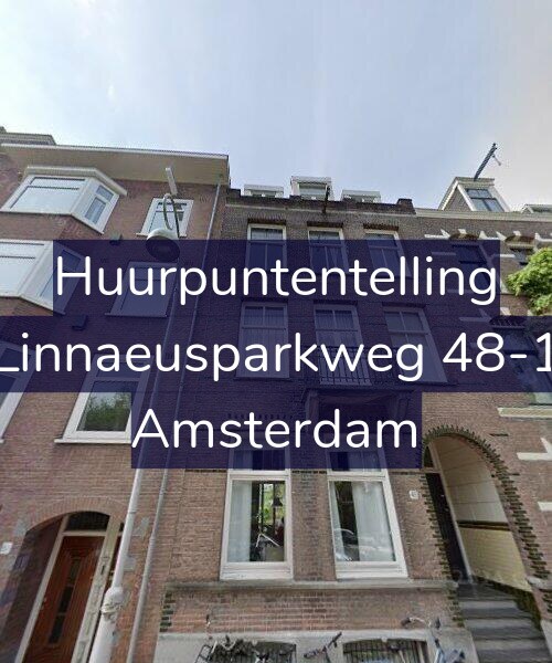 Foto gevel Huurpuntentelling voor Linnaeusparkweg 48-1, Amsterdam