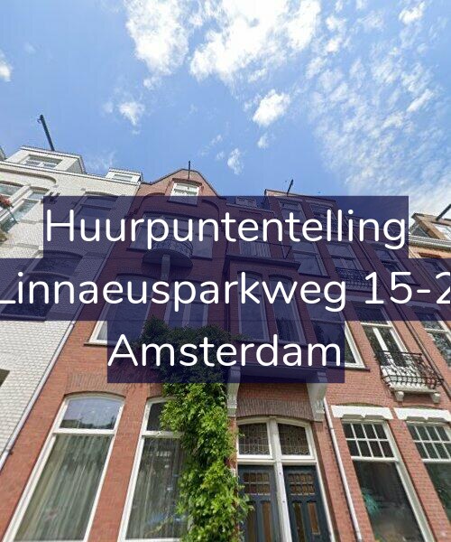 Foto gevel Huurpuntentelling voor Linnaeusparkweg 15-2, Amsterdam
