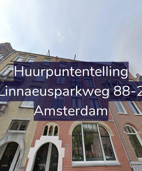 Foto gevel Huurpuntentelling voor Linnaeusparkweg 88-2, Amsterdam