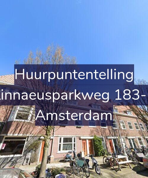 Foto gevel Huurpuntentelling voor Linnaeusparkweg 183-1, Amsterdam