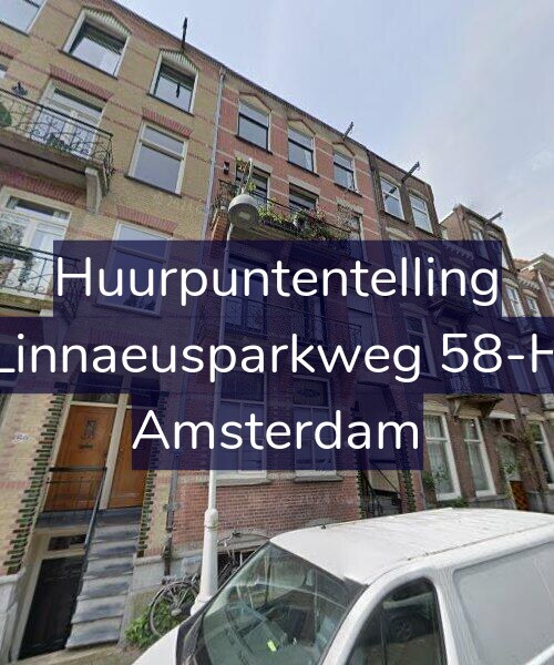 Foto gevel Huurpuntentelling voor Linnaeusparkweg 58-H, Amsterdam