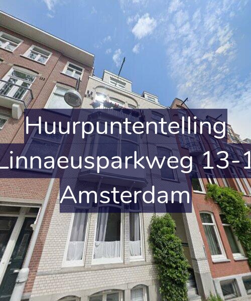 Foto gevel Huurpuntentelling voor Linnaeusparkweg 13-1, Amsterdam