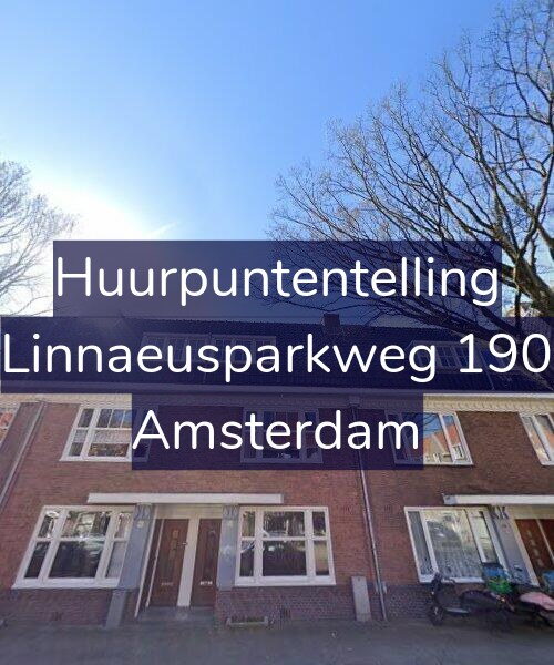 Foto gevel Huurpuntentelling voor Linnaeusparkweg 190, Amsterdam