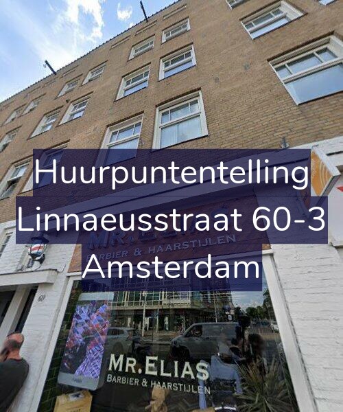 Foto gevel Huurpuntentelling voor Linnaeusstraat 60-3, Amsterdam